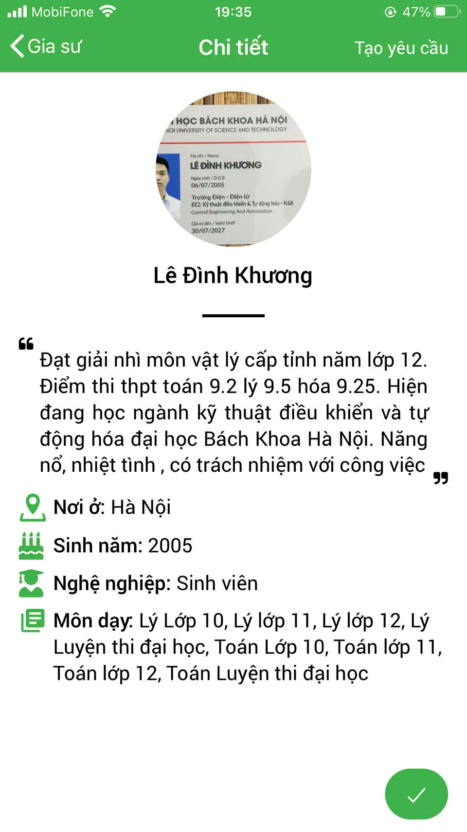 dạy kèm tại hà nội